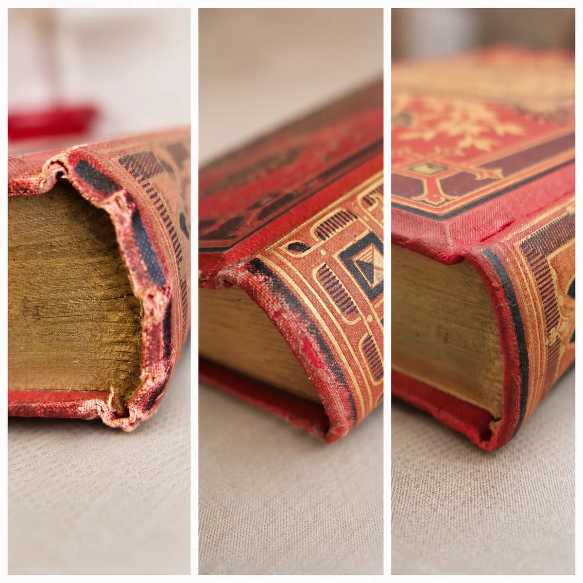 Restauration d'un ouvrage et matériaux de reliure artisanale